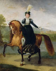 Retrato ecuestre de Catalina de Wurtemberg